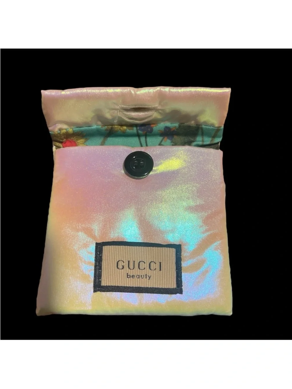 Gucci Beauty Cream Color Heart Mirror With Dust Bag